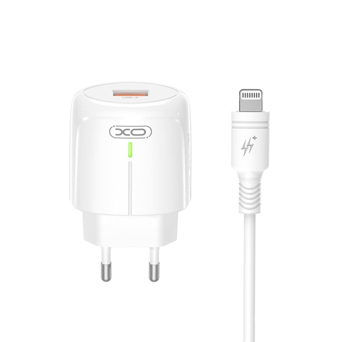 Зарядное устройство Xo L112 QC18 W/Lightning кабель Белый Зарядное устройство Xo L112 QC18 W/Lightning кабель Белый