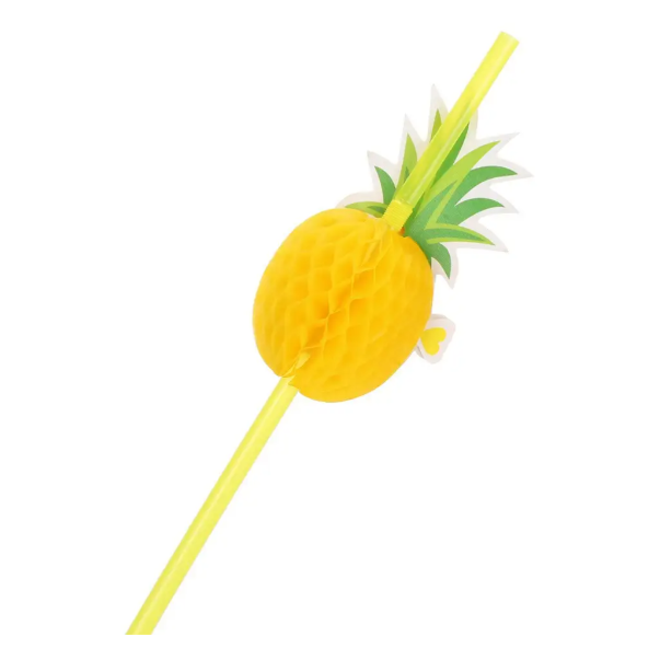 Трубочки коктейльні Ананас 10 шт. 245 мм Жовтий (618001) - фото 2 Трубочки коктейльні Ананас 10 шт. 245 мм Жовтий (618001) - фото 2