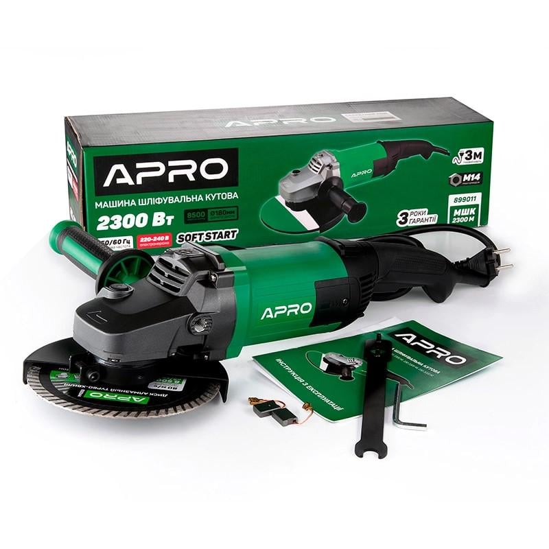 Машина шлифовальная угловая Apro 180/2300 ПРМ (899011)