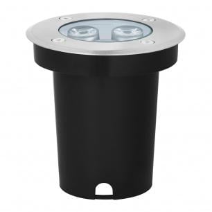 Садово-парковий світильник GROUND 016 LED 3W 5000К 230V IP67 Хром матовий (27040297)