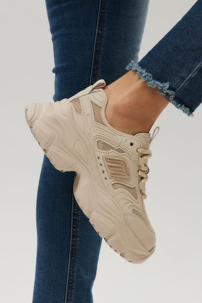 Кроссовки женские летние LONZA р. 39 Бежевый (199149) - фото 4 Кроссовки женские летние LONZA р. 39 Бежевый (199149) - фото 4