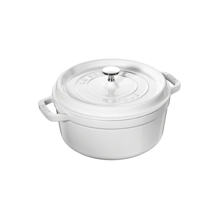 Кастрюля жаропрочная Staub с крышкой weiß 26 см