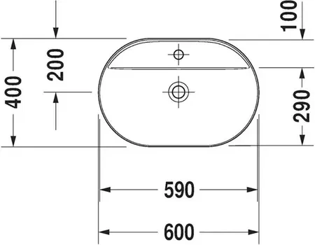 Умывальник DURAVIT LUV 0380600000 - фото 4