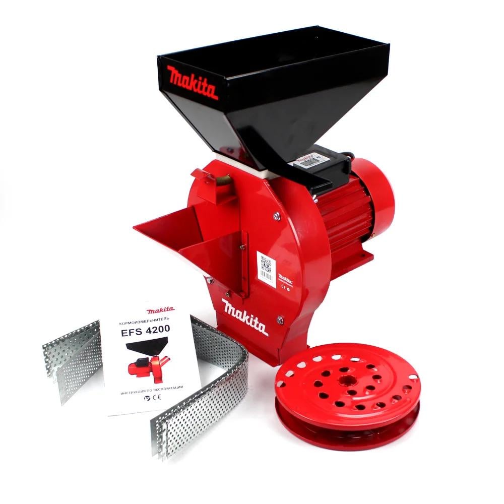 Зернодробилка-мельница Makita EFS 4200 для зерна и корнеплодов 4,2 кВт до 280 кг/ч