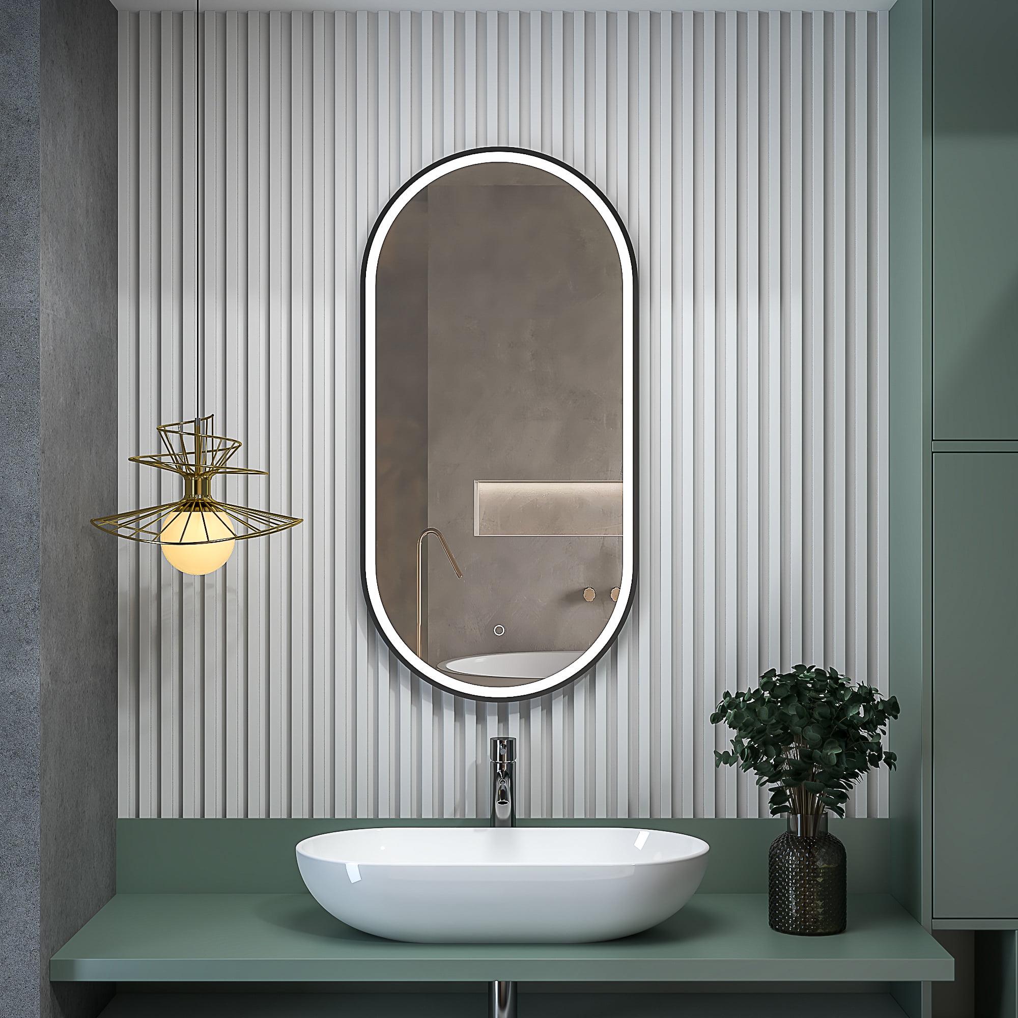 Зеркало в раме Dim Dzerkal SILA с LED-подсветкой + сенсорное управление 80х60 см (3021)