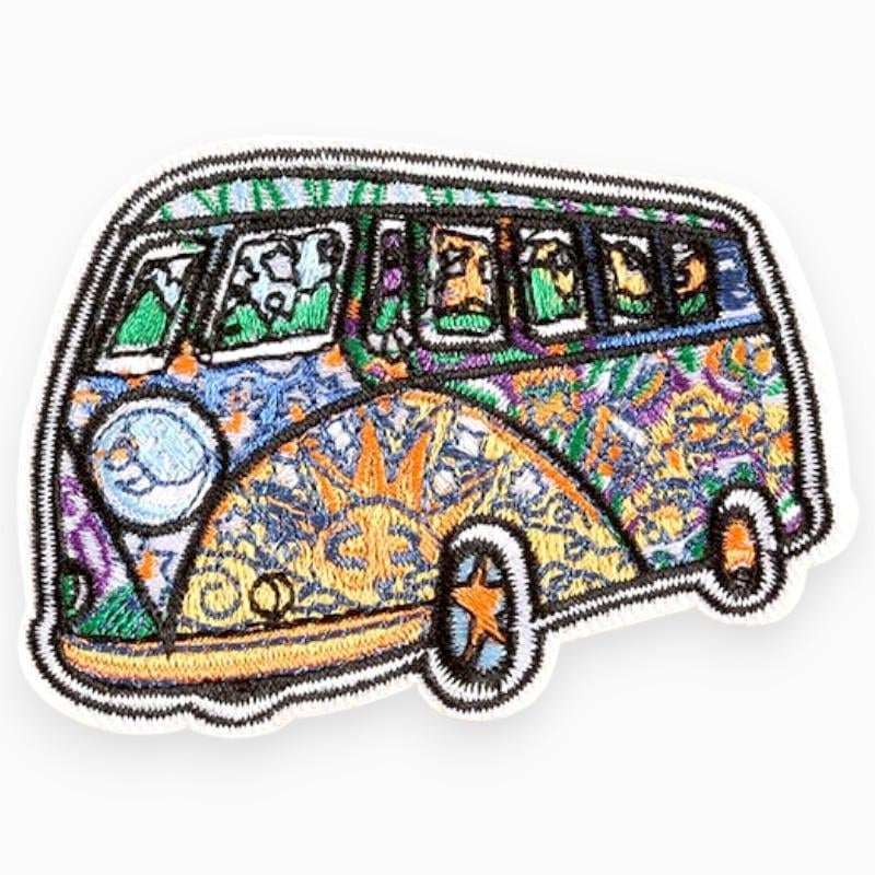 Термоаплікація Hippie Bus вишита 5,6х7,6 см 1 шт. Різнокольоровий (АК5676т52)