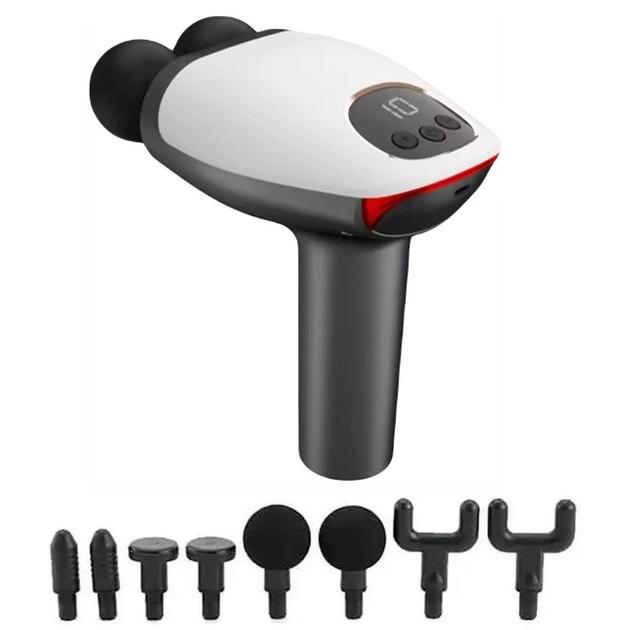 Електромасажер ручний Massage Gun Maxtop MP-921 акумуляторний 25W White/Grey (254d6e72) - фото 4