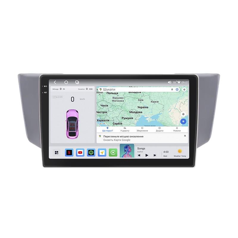 Автомагнітола штатна Lesko для Toyota Harrier II XU30 2003-2013 4/64 QLED CarPlay 4G Wi-Fi GPS Prime 9" (22391563)