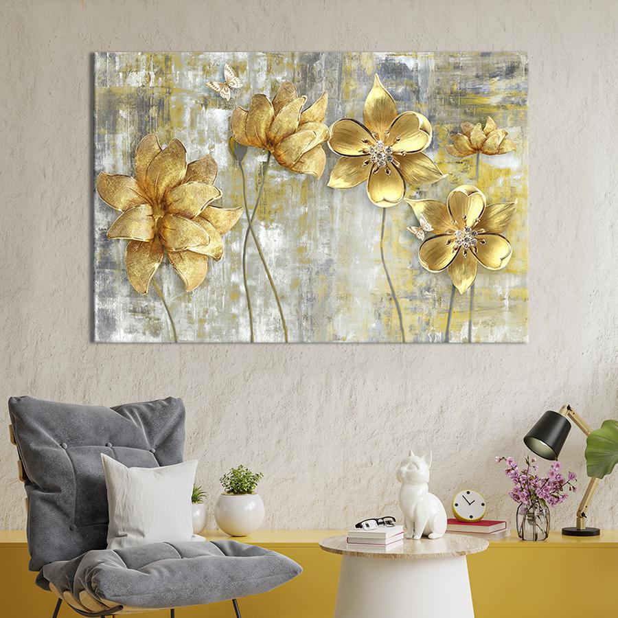 Картина на холсте Дрогоценные цветы 51x34 см (259-1)