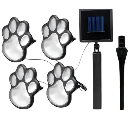 Светильник уличный LED солнечная панель Paw Prints Lights 13х11х19 см (R93621)