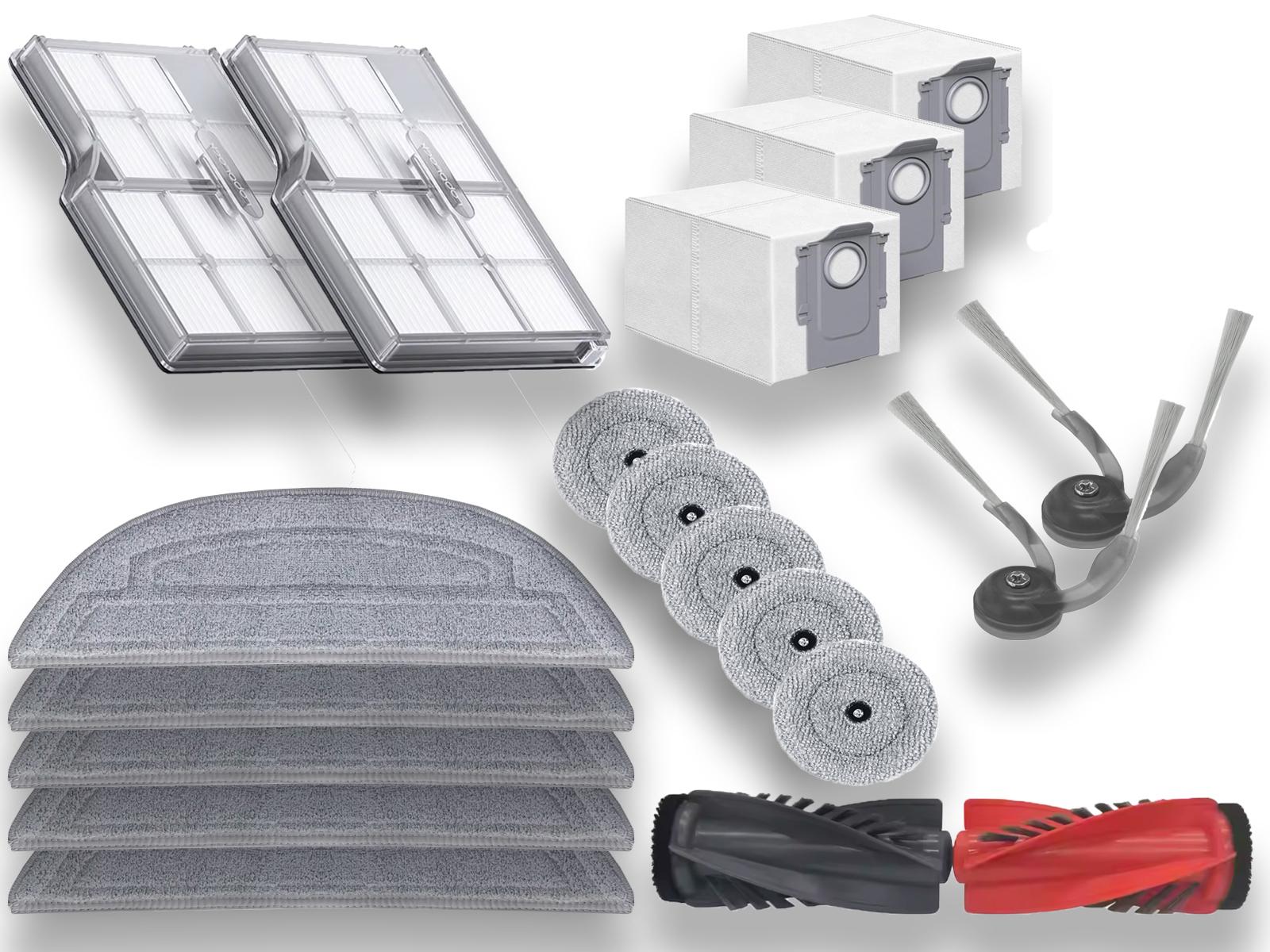 Комплект сменных аксессуаров для робота-пылесоса Roborock Saros 10/Roborock G30 18 шт.