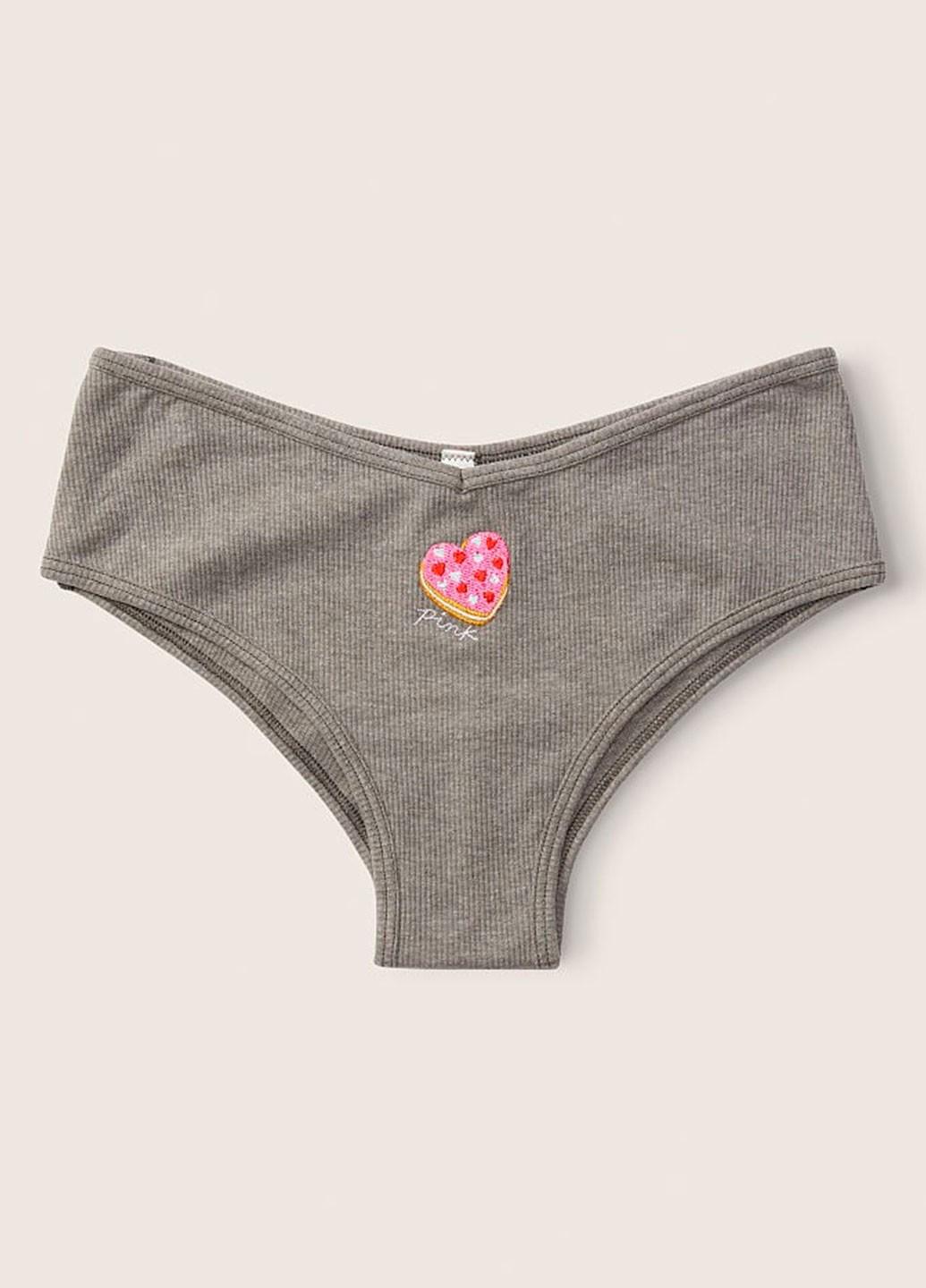 Женские трусы Victoria's Secret 144000400822QJSXL XL Серый (60347415)