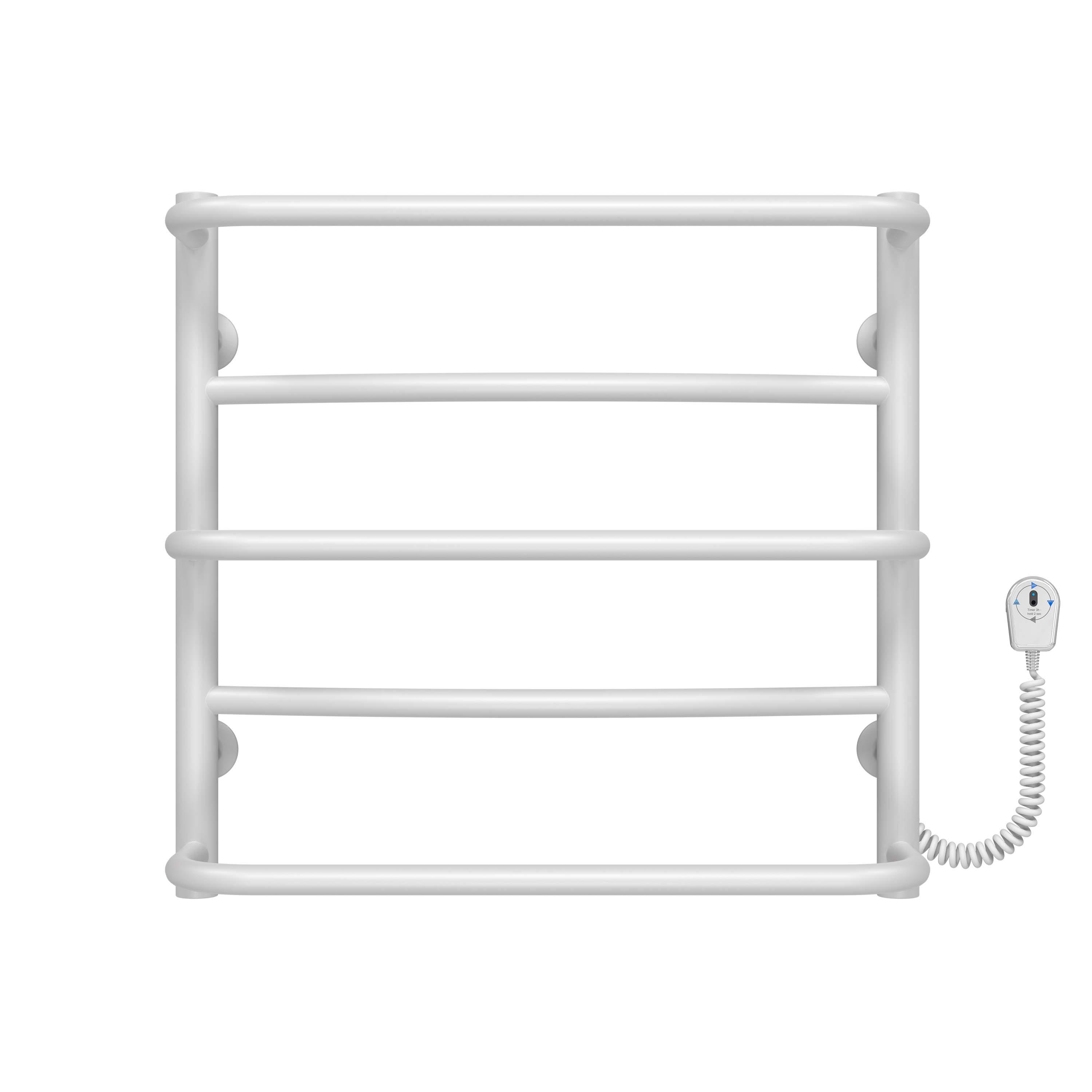 Полотенцесушитель электрический Deffi Аквамикс П5 EF16 правое подключение нержавеющая сталь 500х500 мм Белый (C.AM.50.50.5.EWR5)