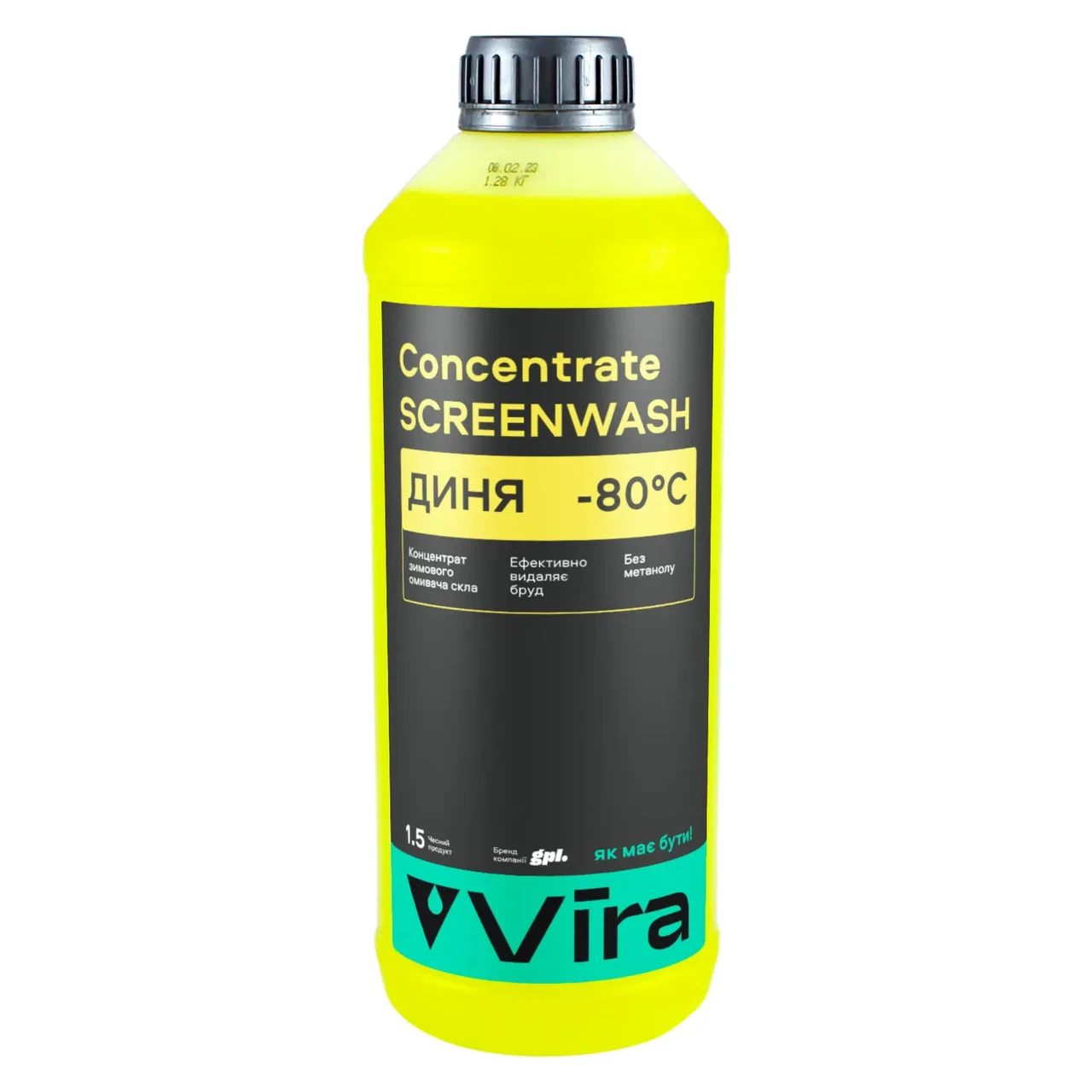Омивач скла зимовий VIRA -80 °С Диня концентрат 1,5 л