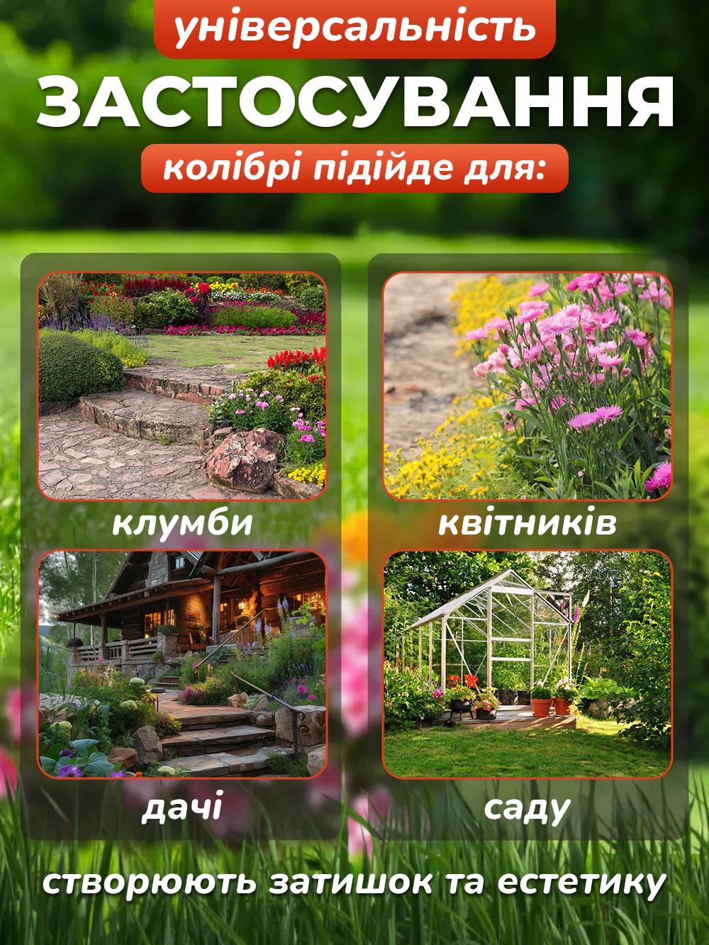 Колибри для клумбы/сада/огорода на солнечной батарее декоративная Желто-зеленый (7e8907a2) - фото 4