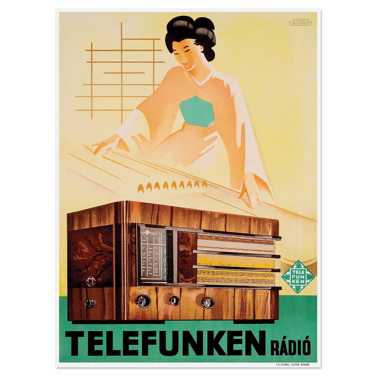 Плакат ретро Telefunken Radio 1945 62x84 см (0194) Плакат ретро Telefunken Radio 1945 62x84 см (0194)