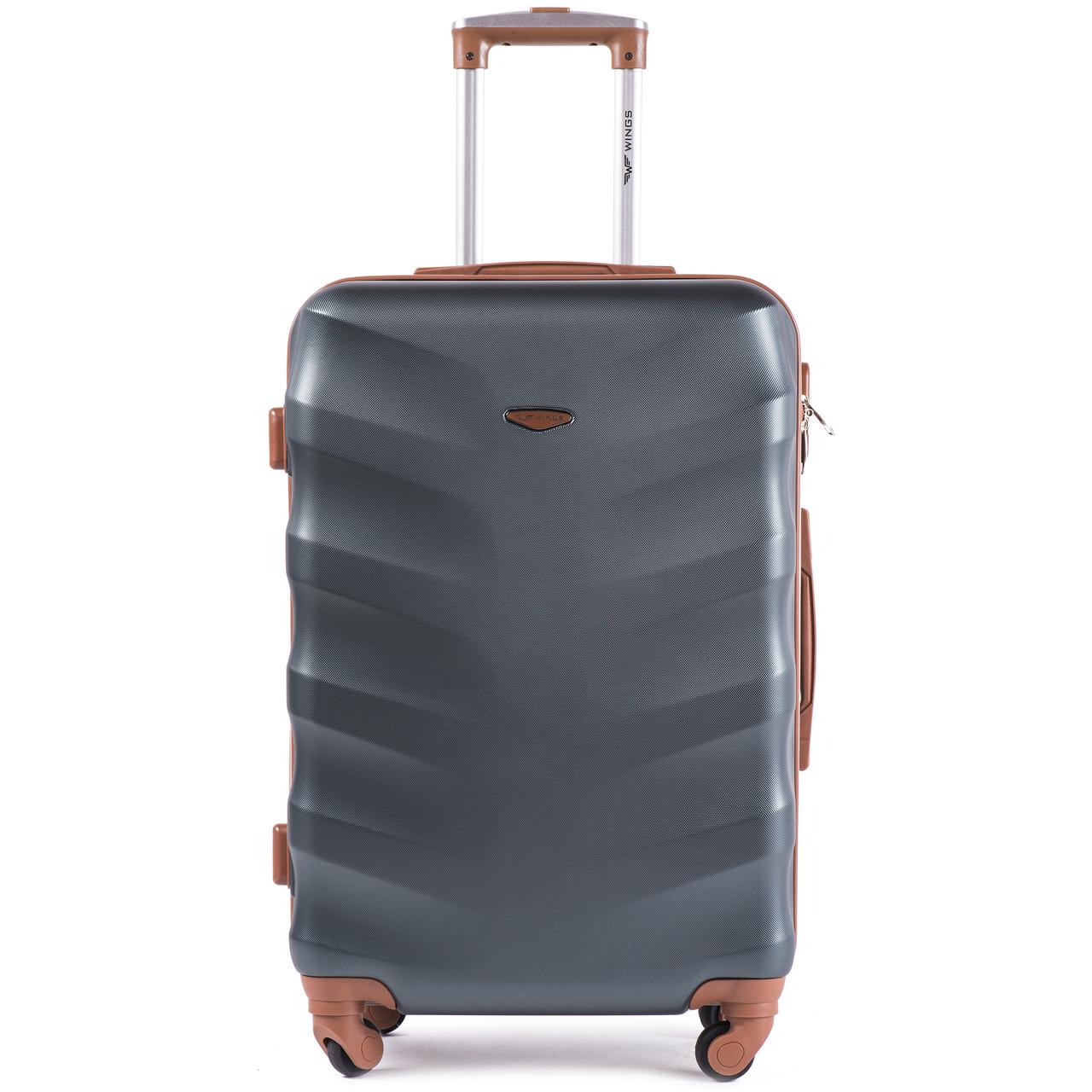 Валіза пластикова Wings 402 M на 4 колесах Зелений (CEKRBWI402MS4ZEL) - фото 2 Валіза пластикова Wings 402 M на 4 колесах Зелений (CEKRBWI402MS4ZEL) - фото 2