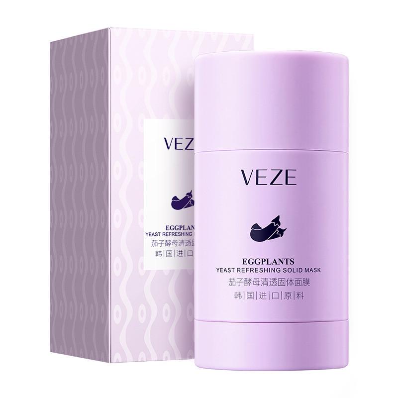 Маска-сток для лица Veze Eggplants Yeast Refreshing Solid Mask очистительная с экстрактом баклажана 40 г (1944972475)