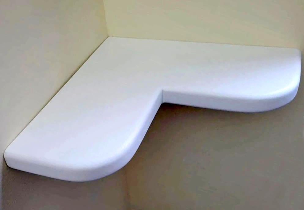 Полка для ванной из дерева Геторф 35 Зефир (ВНП/3510320)