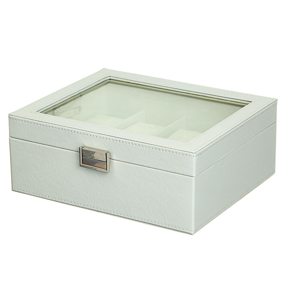 Шкатулка для часов Elisey 8 отделений Белый (0505-002)