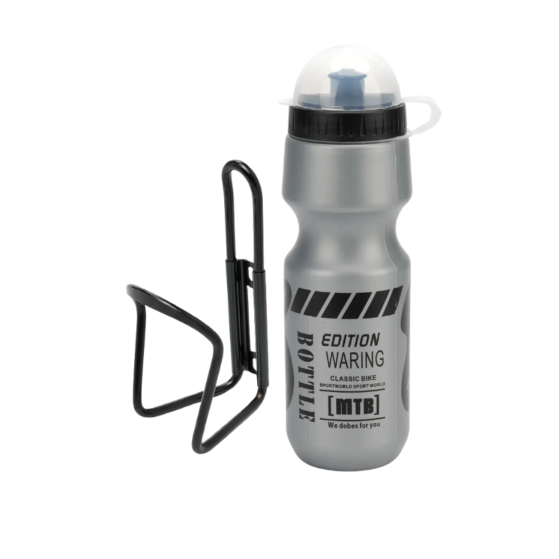 Комплект флягодержатель и фляга 2в1 Серый (25789739)