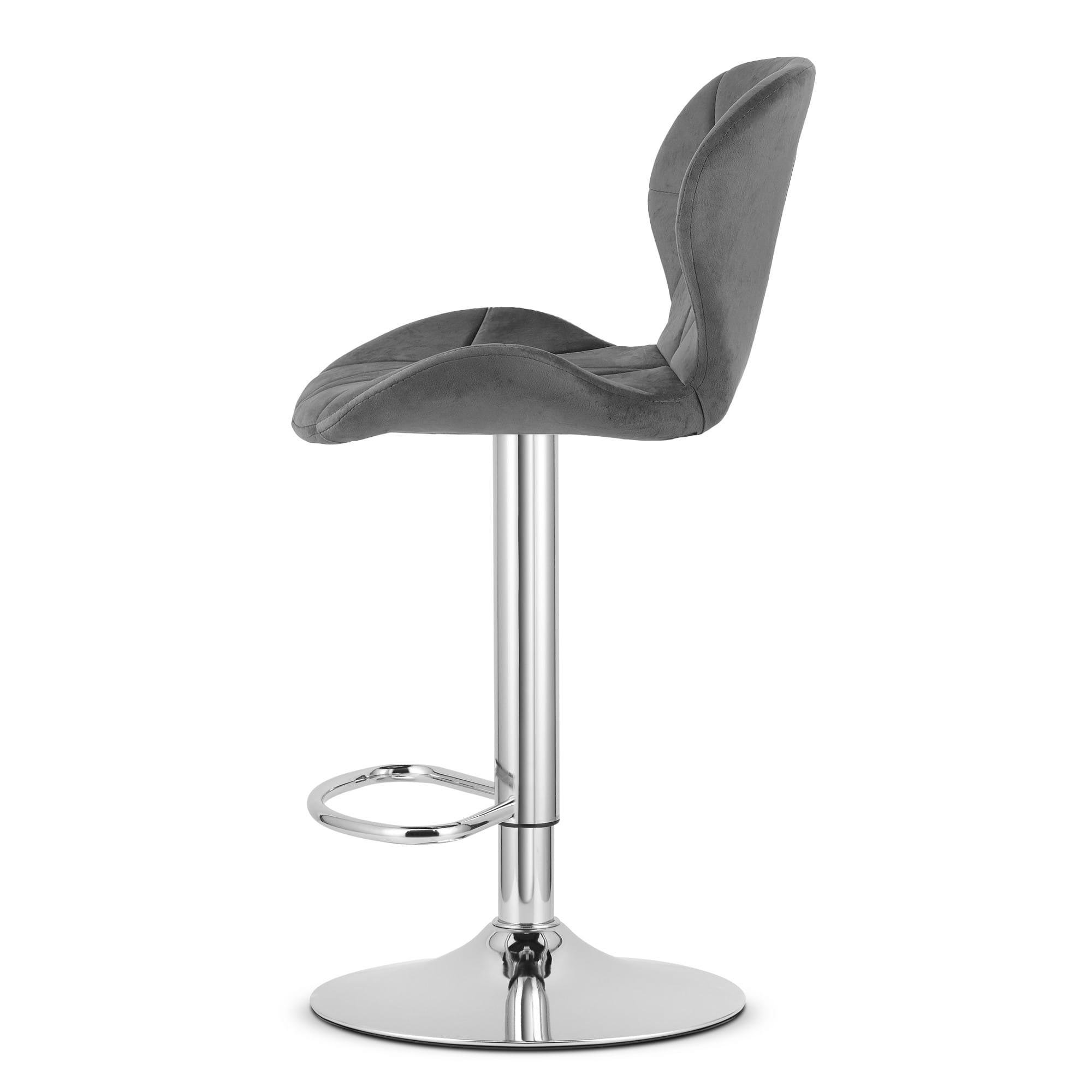 Стул барный хокер Homart 242VS велюр темно Серый (9932) - фото 3 Стул барный хокер Homart 242VS велюр темно Серый (9932) - фото 3