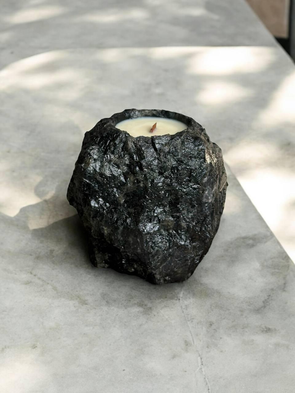 Аромасвеча из натурального камня и соевого воска L Лабрадорит (25787324)