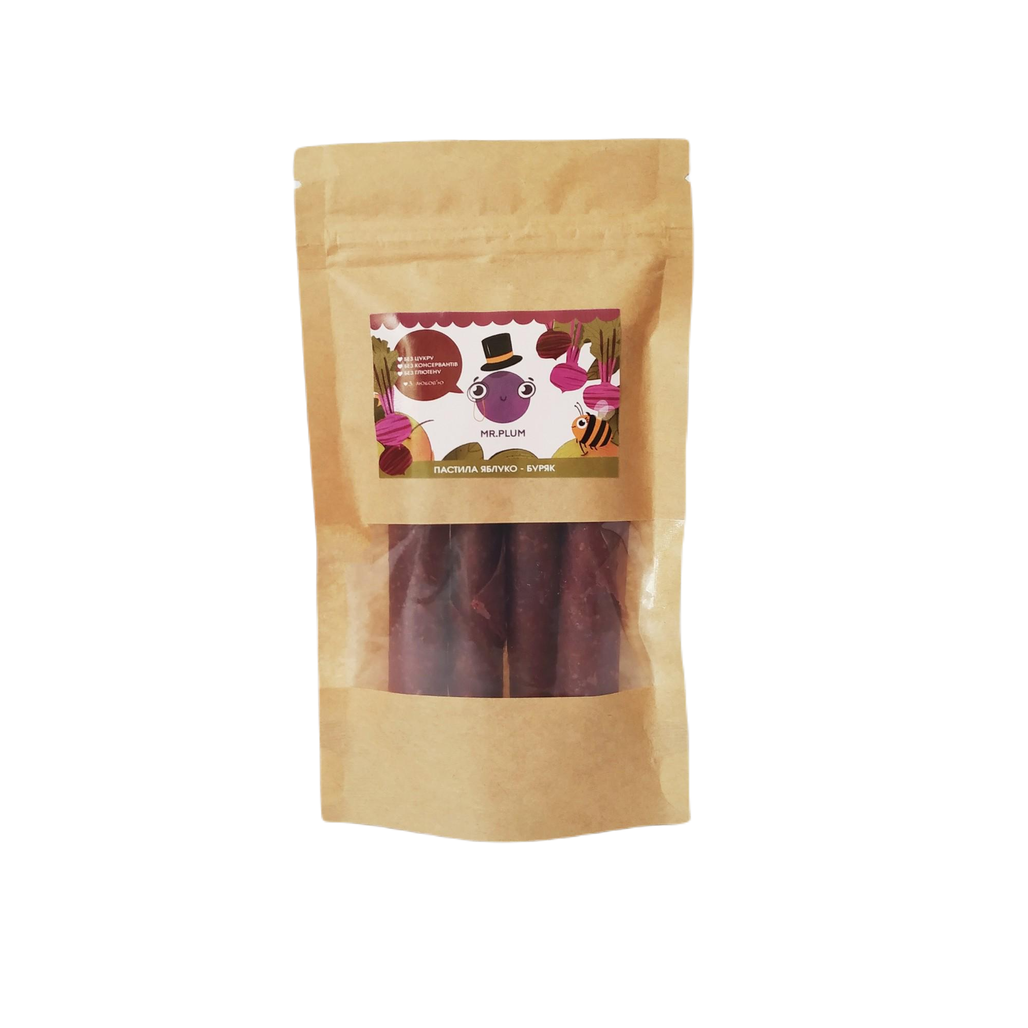 Пастила натуральная Mr.Plum Яблоко-Свекла 50 г