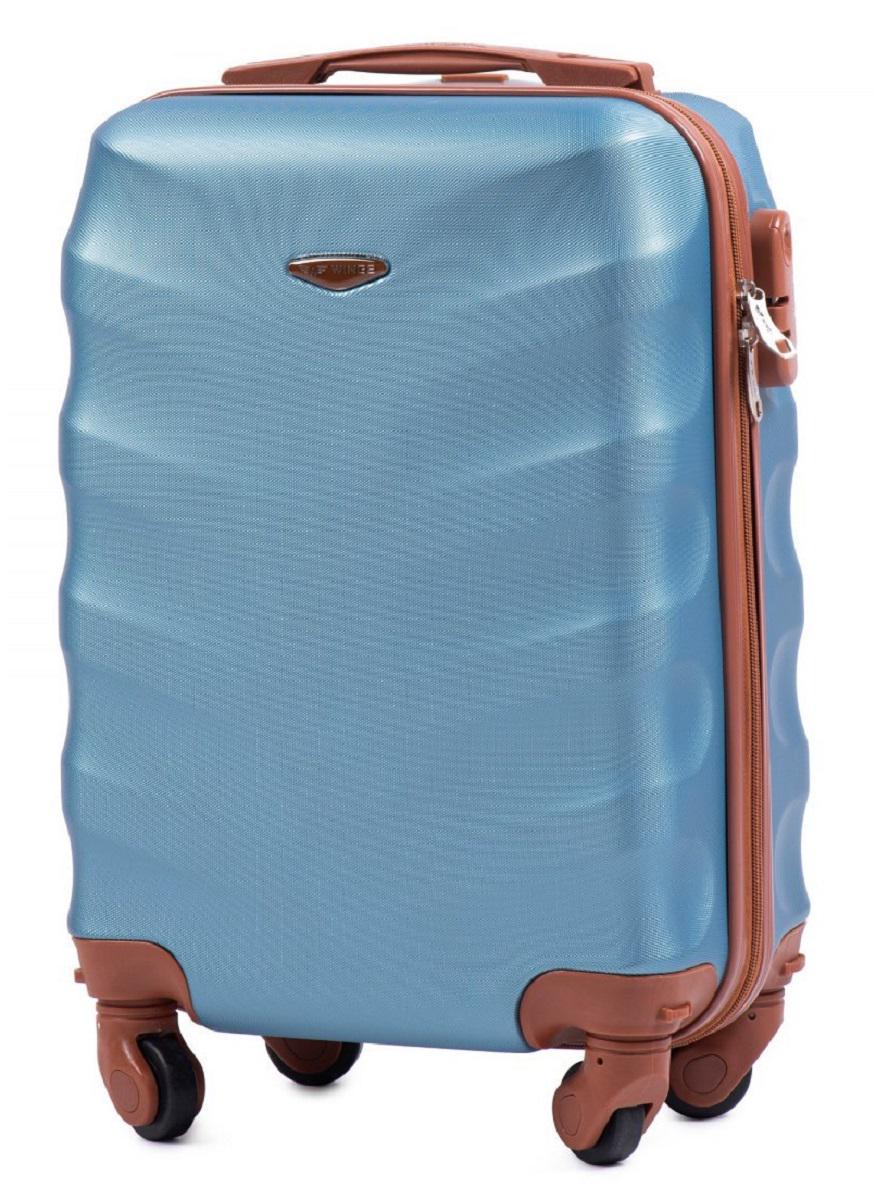 Чемодан пластиковый WINGS 402 микро Серебристо-синий (Wp00139) - фото 1 Чемодан пластиковый WINGS 402 микро Серебристо-синий (Wp00139) - фото 1