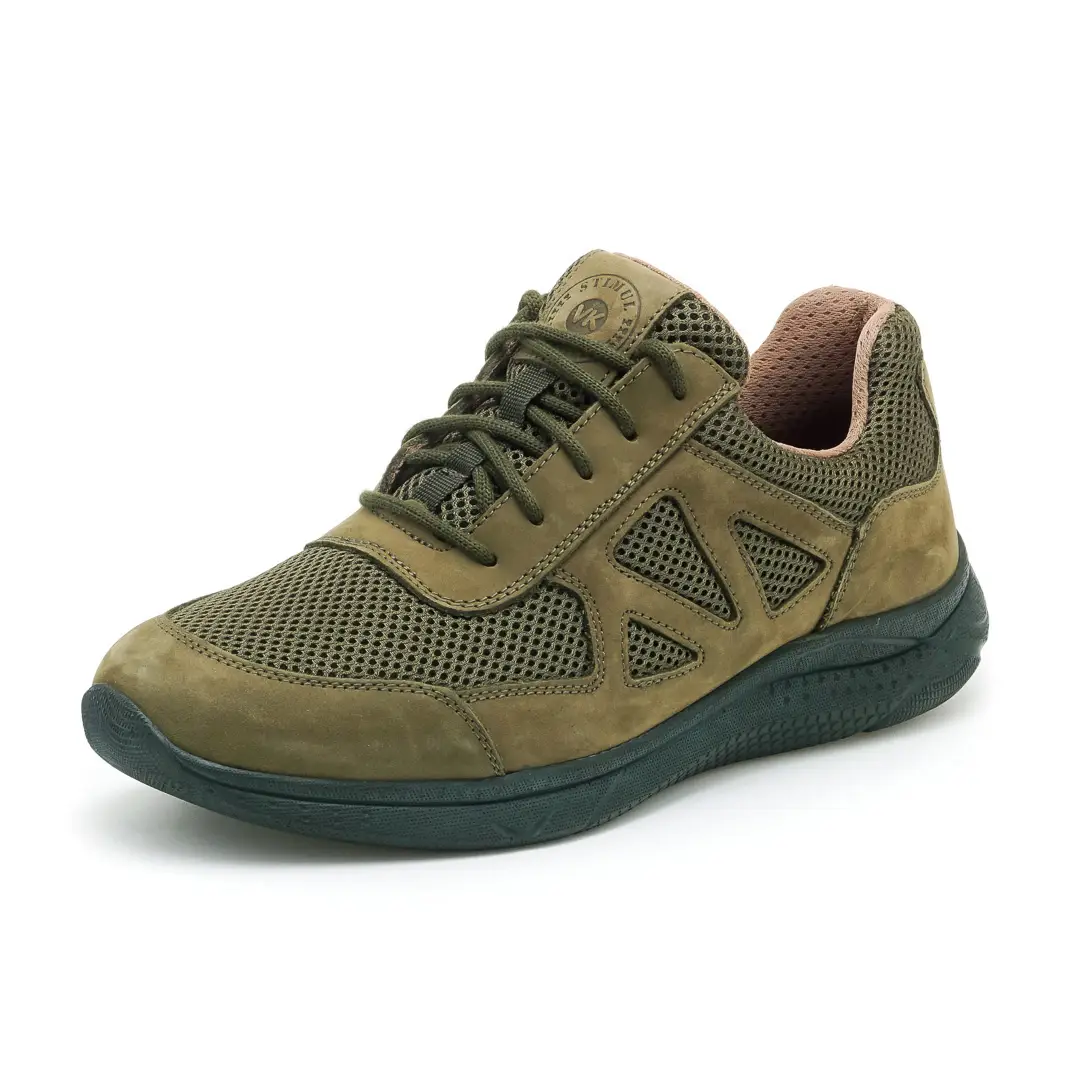 Кросівки літні шкіряні Tactic 3-D сітка р. 43 Оливковий (71364101-43)