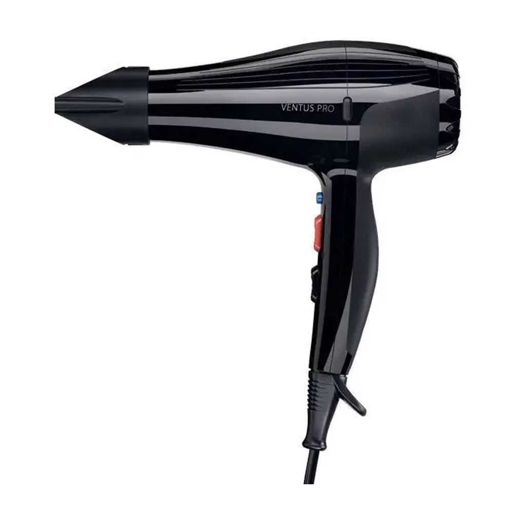 Фен для волос Ventus Pro Tourmaline Ionic 2200 Вт 6 режимов Черный