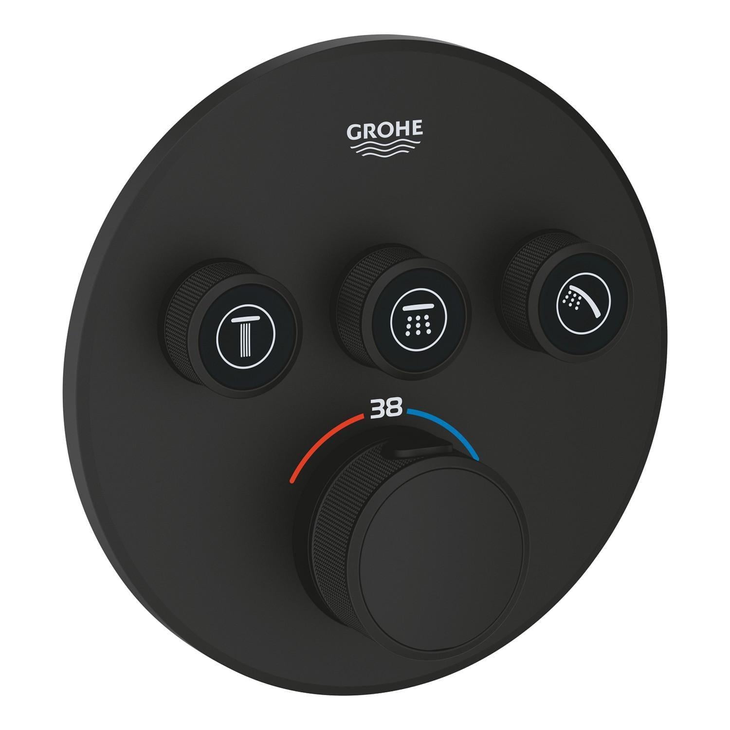 Змішувач для душу Grohe Grohtherm SmartControl термостатичний Чорний матовий (37463194)