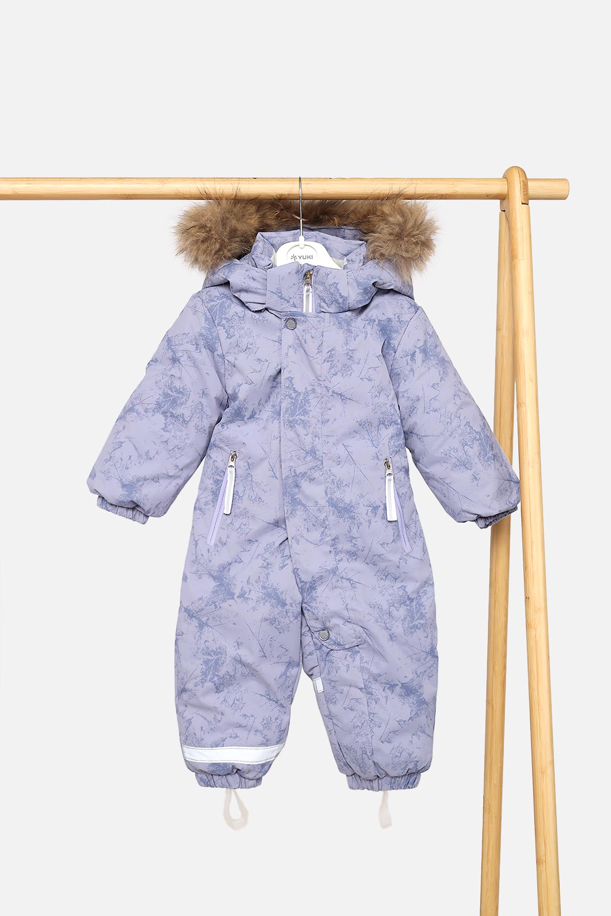 Комбинезон утепленный для девочки цвет сиреневый 74 ЦБ-00280238 Комбинезон утепленный для девочки цвет сиреневый 74 ЦБ-00280238