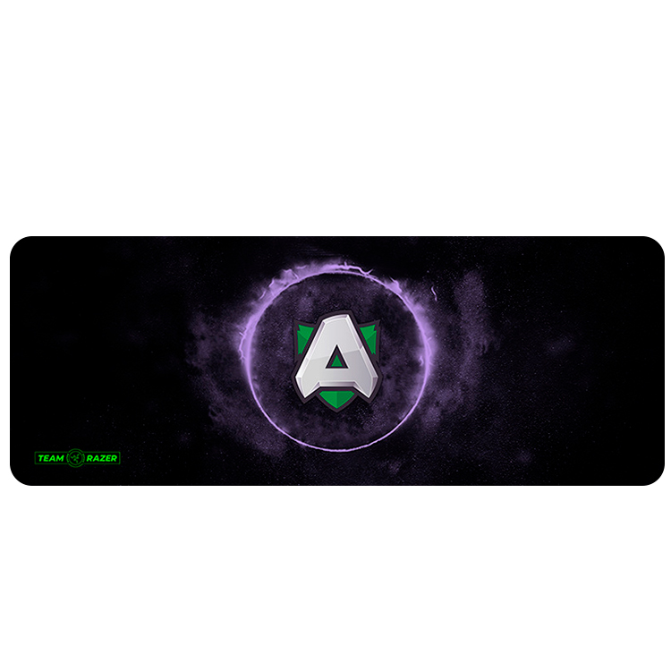 Коврик для мышки тканевой RAZER TEAM с боковой прошивкой для геймеров 300x700 мм Black/Violet (35901)