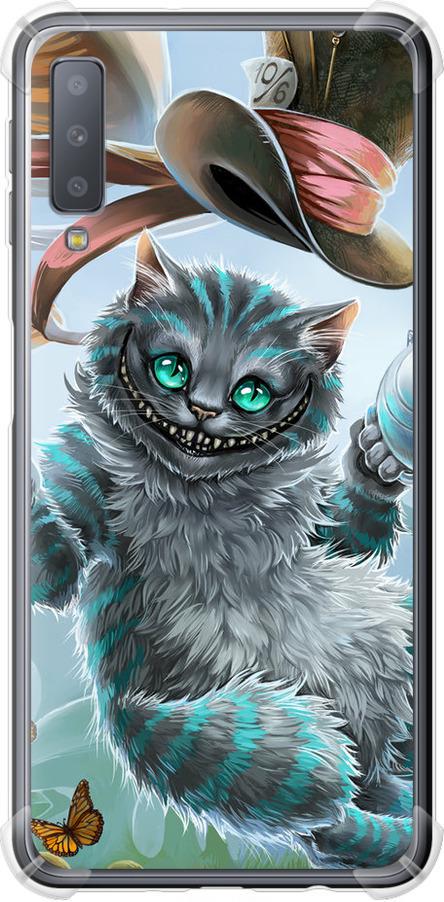 Чехол на Samsung Galaxy A7 (2018) A750F Чеширский кот 2 (3993sp-1582-42517) Чехол на Samsung Galaxy A7 (2018) A750F Чеширский кот 2 (3993sp-1582-42517)