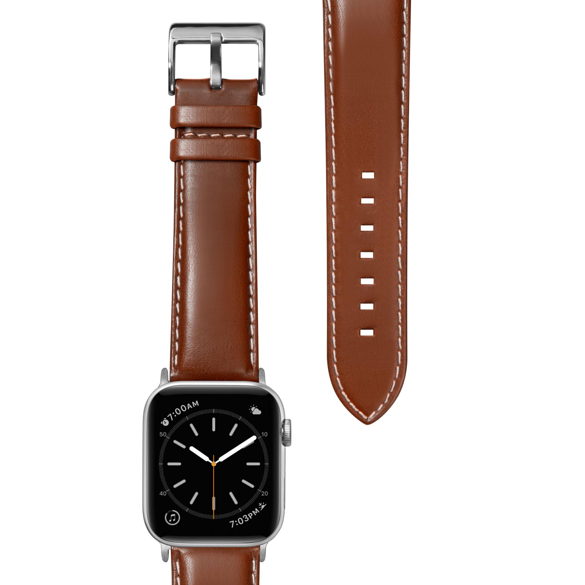 Ремешок LAUT для Apple Watch Series 1-7 & Se размер 42 мм/44 мм/45 мм Oxford Коричневый - фото 3 Ремешок LAUT для Apple Watch Series 1-7 & Se размер 42 мм/44 мм/45 мм Oxford Коричневый - фото 3