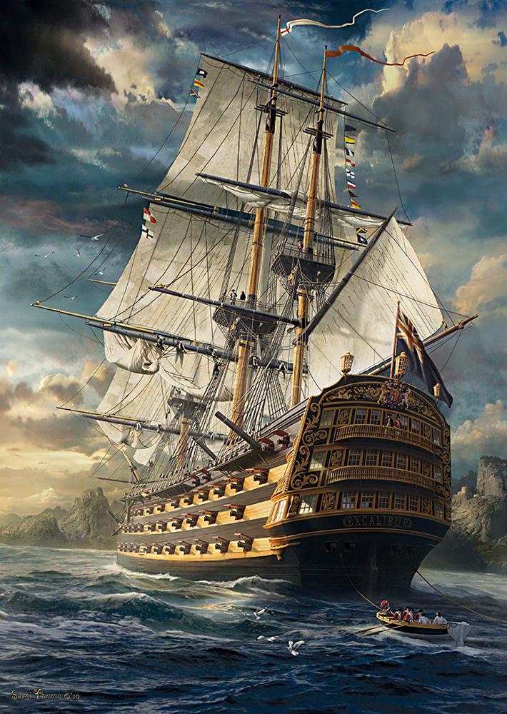 Алмазная мозаика Emerald Craft Корабль 30x40 см (23261)