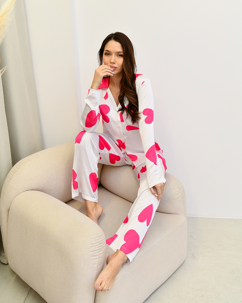 Пижама женская Модельер 8194 р. 42 Бело-розовый (11877) - фото 7