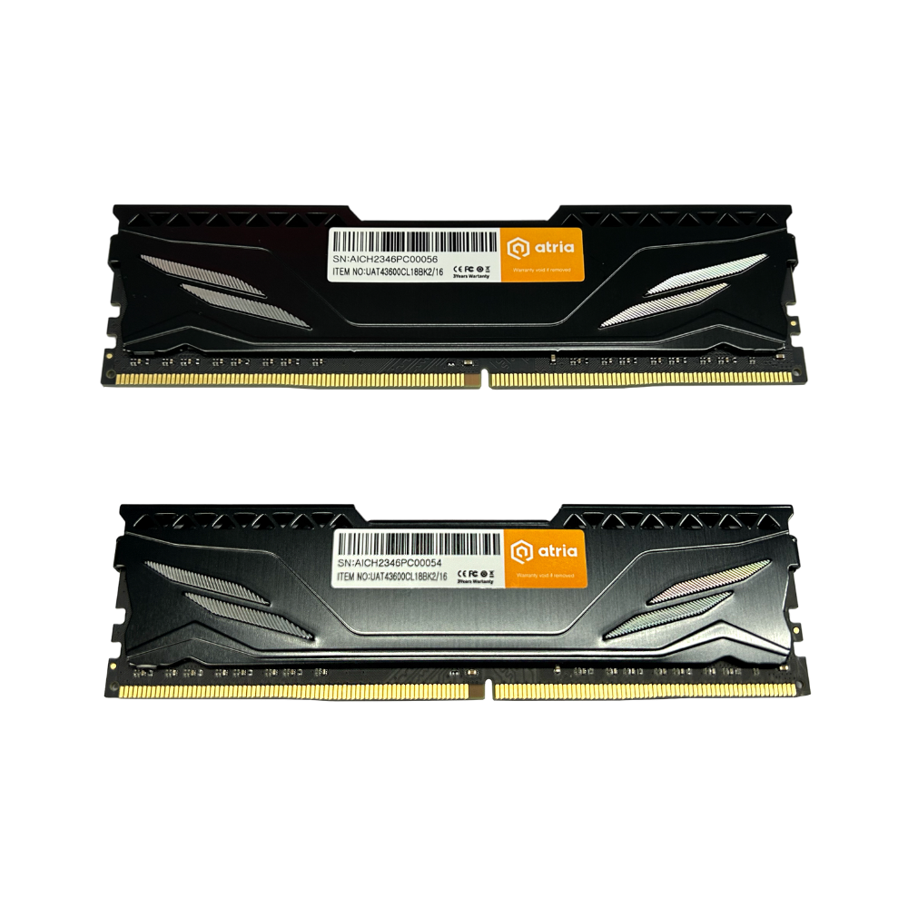 Оперативная память ATRIA Fly UAT43600CL18BK2/16 DDR4 16 ГБ 3600 мГц для настольных ПК Black (13827071) - фото 3