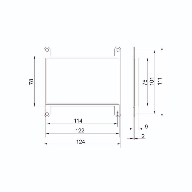 Кришка фінішна УЕК для монолітних коробок 118х76х60 мм (UKM-10D-KR) - фото 2