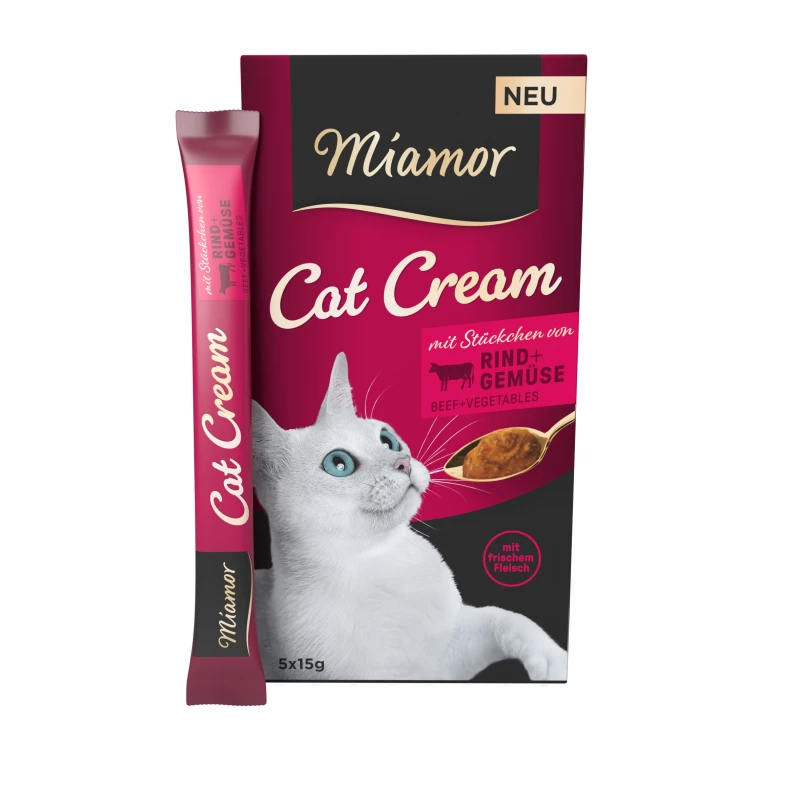 Ласощі для котів Miamor Cat Snack з яловичиною і овочами 5 стіків по 15 г (27732992)