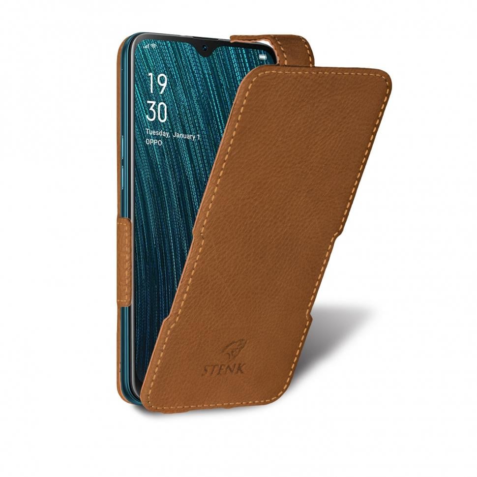 Чехол флип Stenk Prime для OPPO A5s Коричневый (65461)