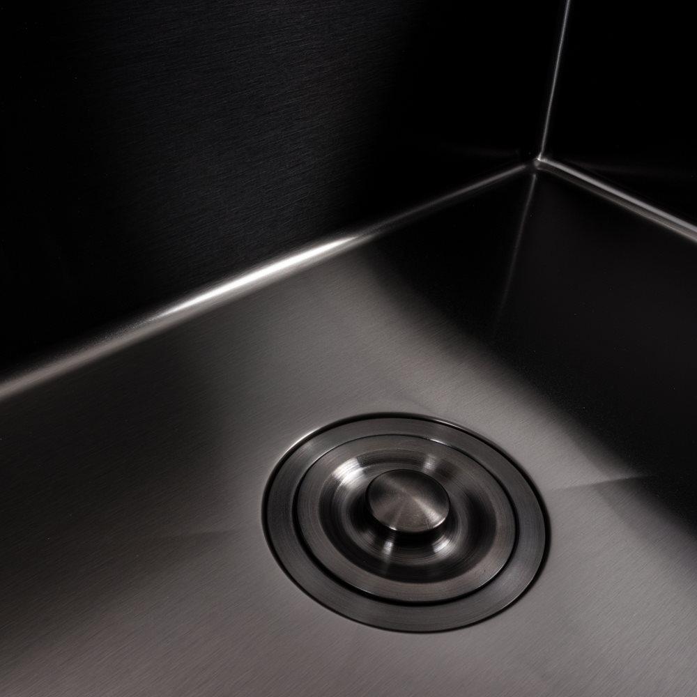 Мийка кухонна PVD Valeso Handmade сифон круглий 3,0/0,8 65х45 Чорний - фото 5 Мийка кухонна PVD Valeso Handmade сифон круглий 3,0/0,8 65х45 Чорний - фото 5