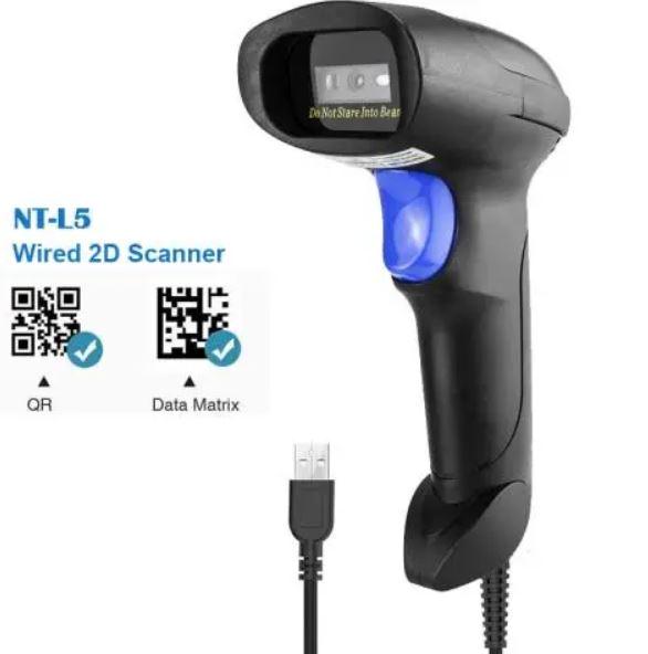 Сканер штрихкода проводной USB Netum NT-L5 2D QR-код и обычные - фото 2