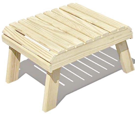 Стульчик из дерева Берека Бланже (ТАБ-003901)