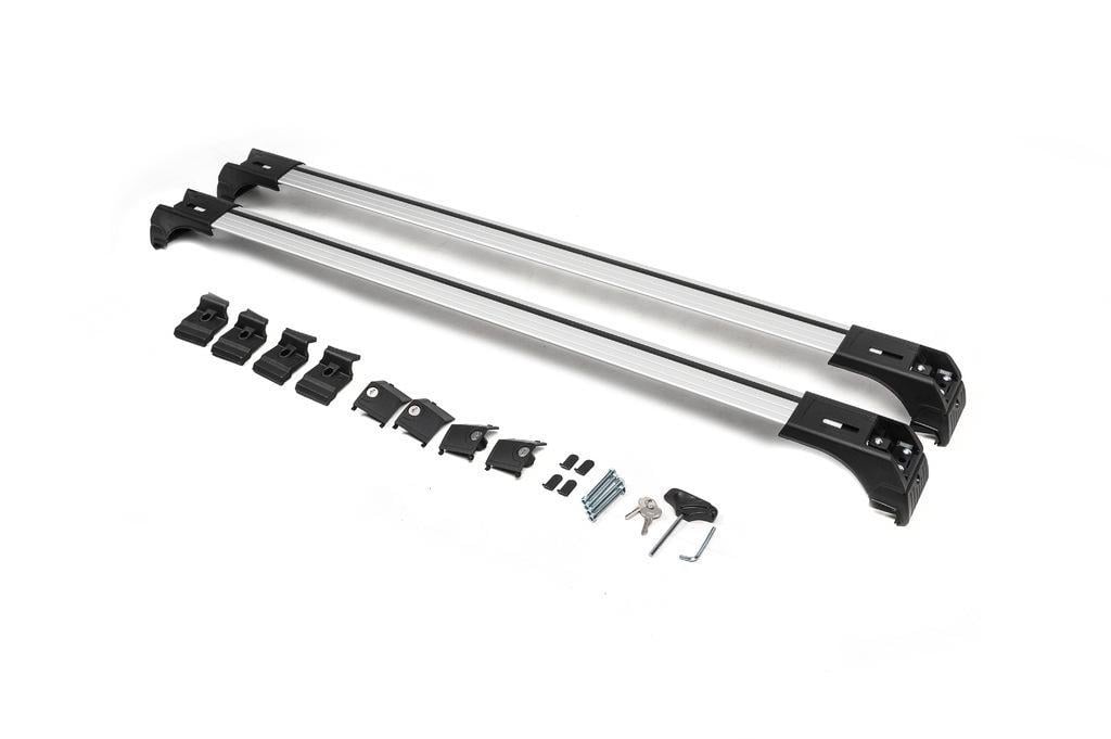 Перемычки на интегрированные рейлинги под ключ Skybar V2 Серые Erkul для Opel Astra H 2004-2013 гг. алюминий/пластик Серый