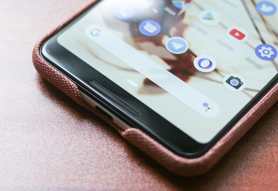 Противоударный чехол Fabric Case Soft Knit GA00492 для Google Pixel 3 (5.5") Pink Moon - фото 11