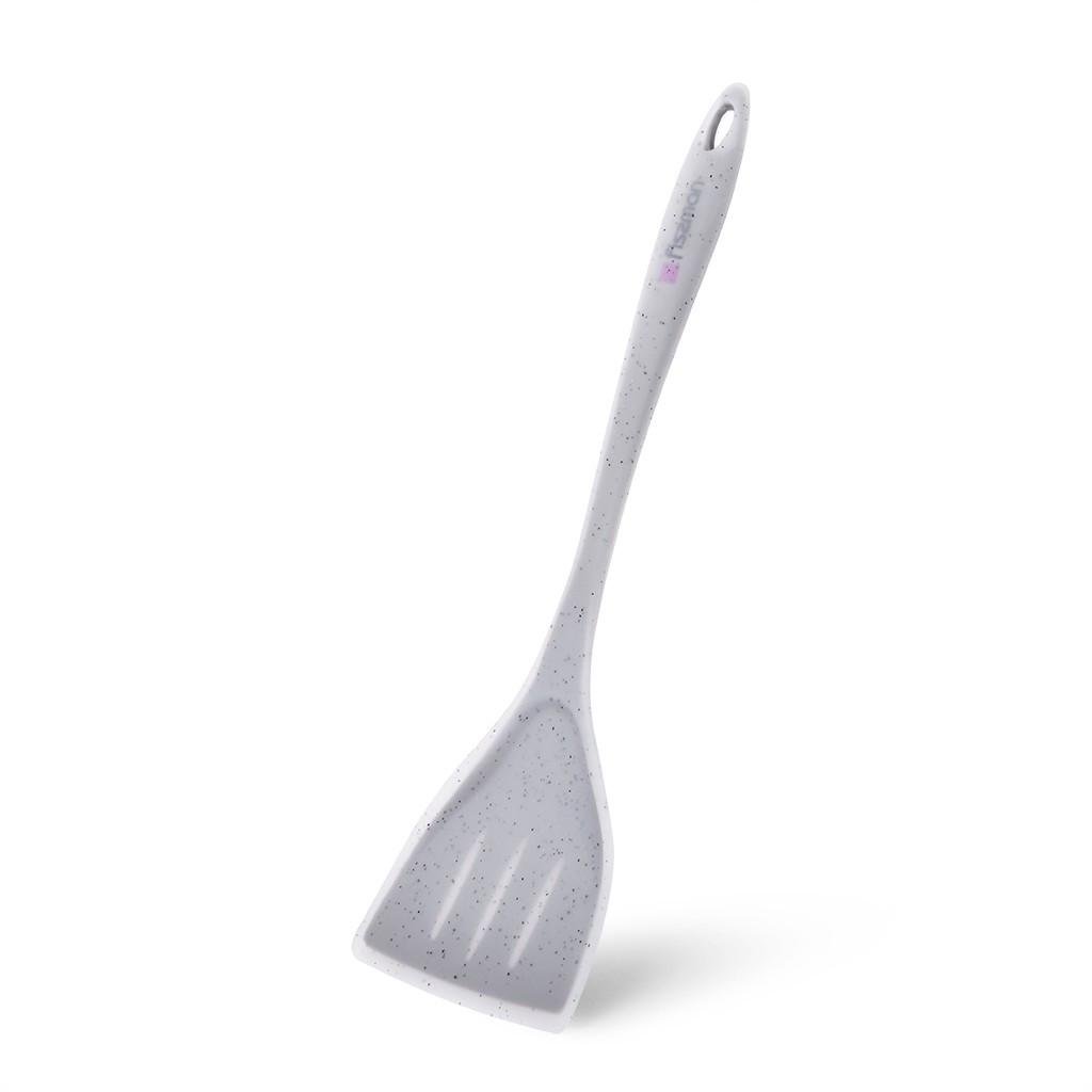 Лопатка з прорізами Fissman Mauris Grey 33x9x2 см із силікону (11416)
