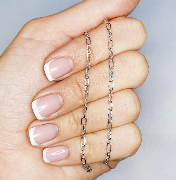 Цепочка серебряная Якорная 3+1 50 см 4,53 г