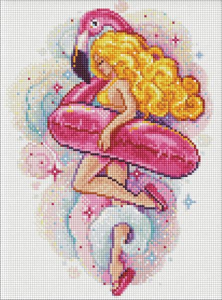 Алмазная мозаика Идейка Пляжный сезон с голограммными стразами AB 30x40 см (Id-AMO7698)